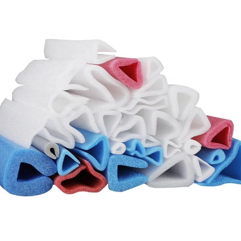 Customized EPE Pearl Cotton Tube Corner Protection And Edge Protection Hollow Solid Foam Rod Cotton Tube Foam Rod