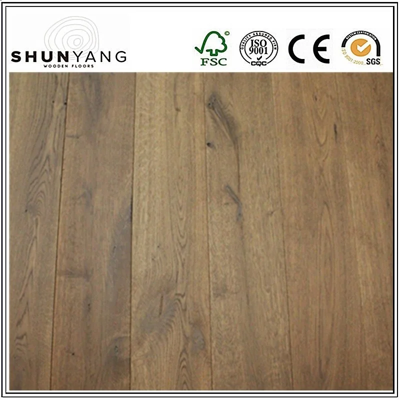220mm Wide Plank Rustic and Handscraped French Oak Engineered Wood Flooring