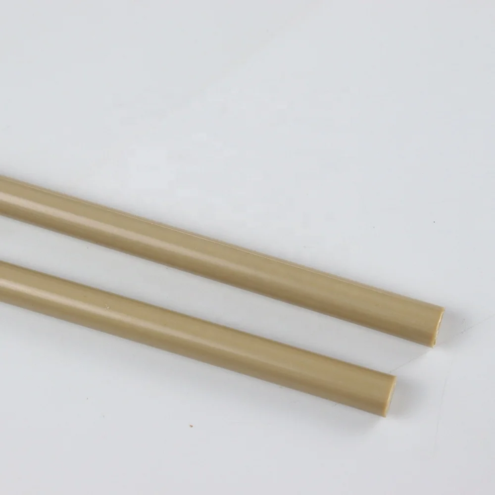 CNC Machining Natural Glass Fiber Filler Reinforced Custom Plastic Rod PPS Rod Bar PEEK Material Rod