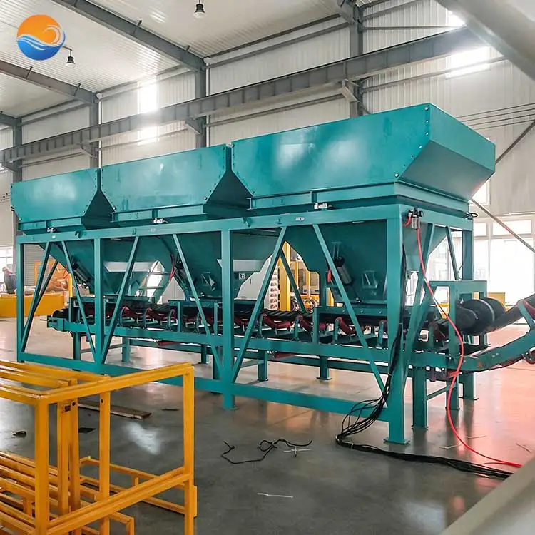 Automatic PLD 1600 accumulation weighing batcher concrete machine bins sand stone aggregate storage hopper