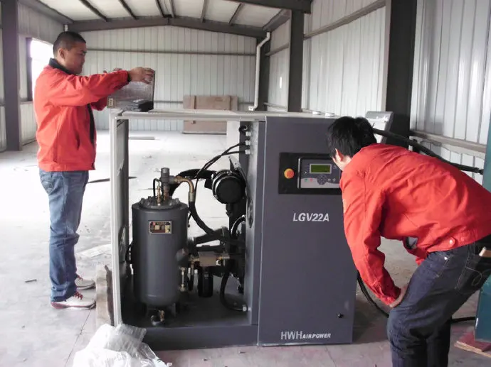 75kw 2 Compression Stage VSD Electric Energy Saving Air Compressor with PM motor