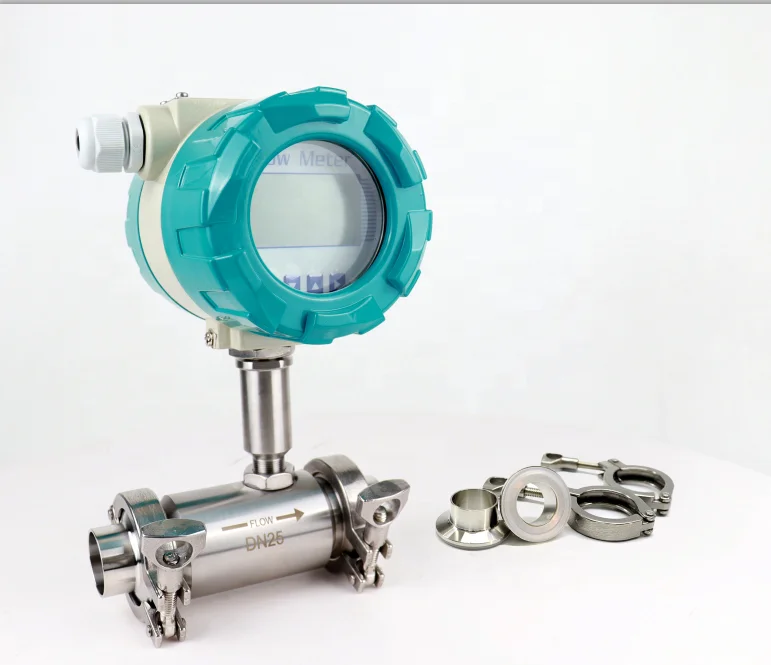 High Accuracy Certificate 6 inches Oil measuring Diesel Paddle Wheel Water Flowmeter Turbine Water Flow Meter