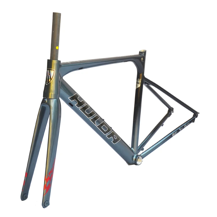 Оптовая продажа с завода, алюминиевая рама для дорожного велосипеда 700C, внутренняя Проводная рама с передней вилкой из углеродного волокна