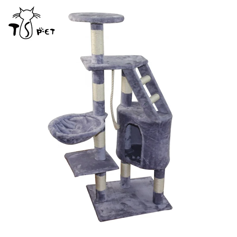 Китай производитель царапин дом восхождение и игрушка сизальная веревка долговечная кошачья царапина замок кошачье дерево