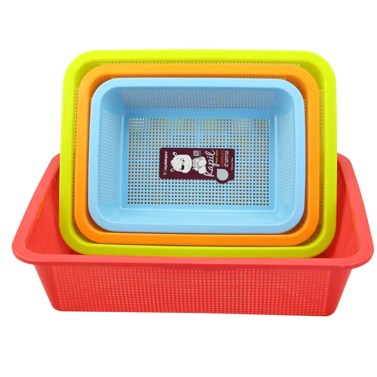 Kitchen Utensil Eco-Friendly square PP Fruit strainer plastic sieve