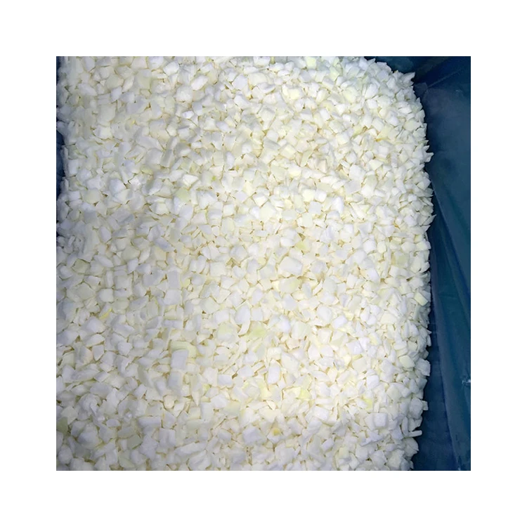 10*10 mm Frozen Organic White Onion Diced Frozen IQF Vegetables