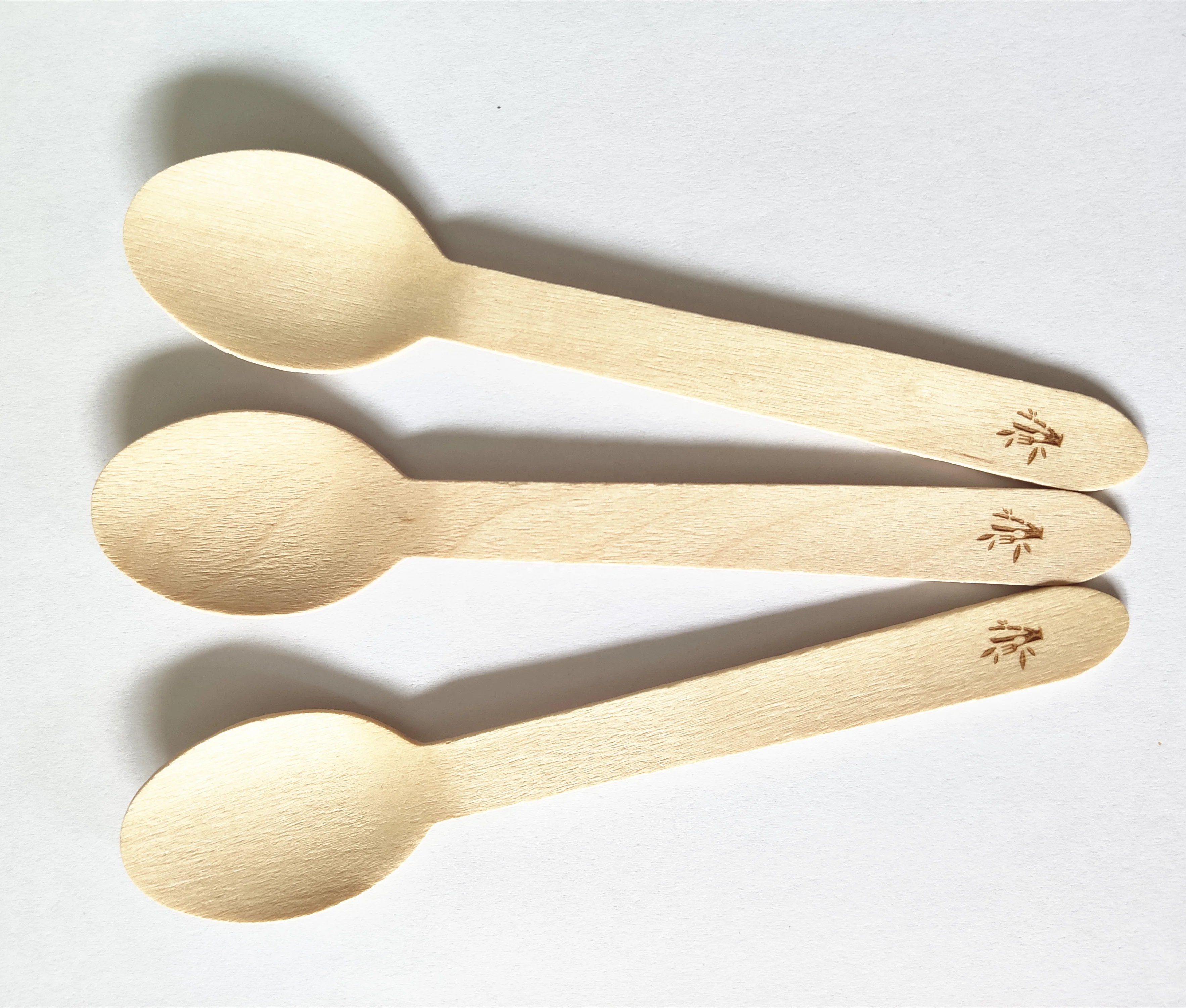 Customized Branding Disposable Wooden Fork / Spoon / Knife