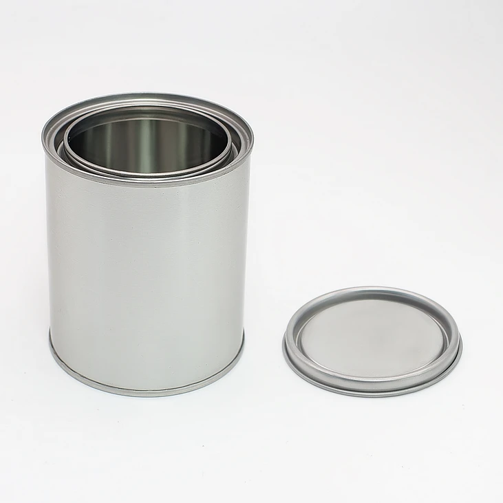 250ml 1/2 pint paint tin round empty tin can with lids