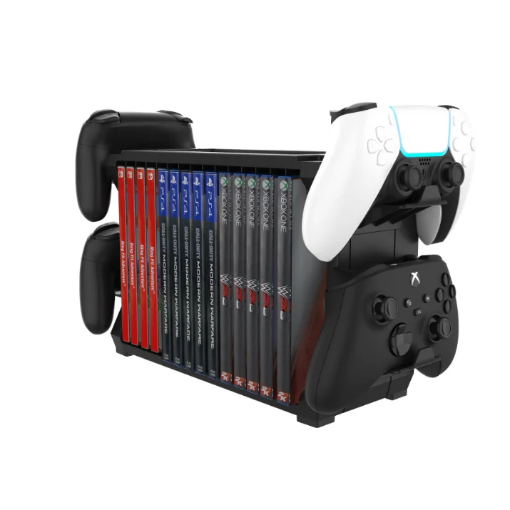 Multifunctional Game Disk Storage for Microsoft Xbox SX Games Showcase Tower CD Holder for Sony PS5 Playstation Accessories