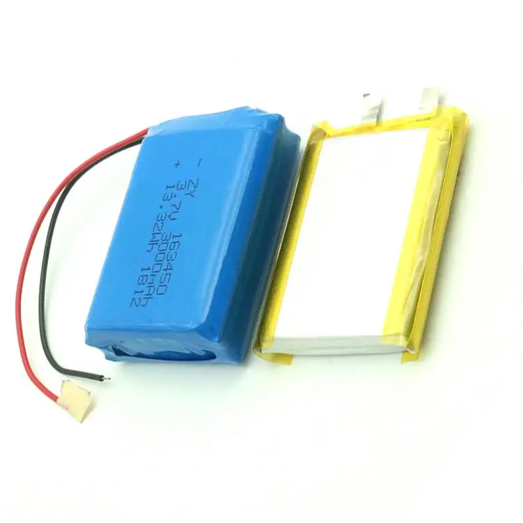 
Manufacturer 163450 803450-2P 3.7V 3000mAh Battery Pack Lipo Prismatic Cells For GPS 