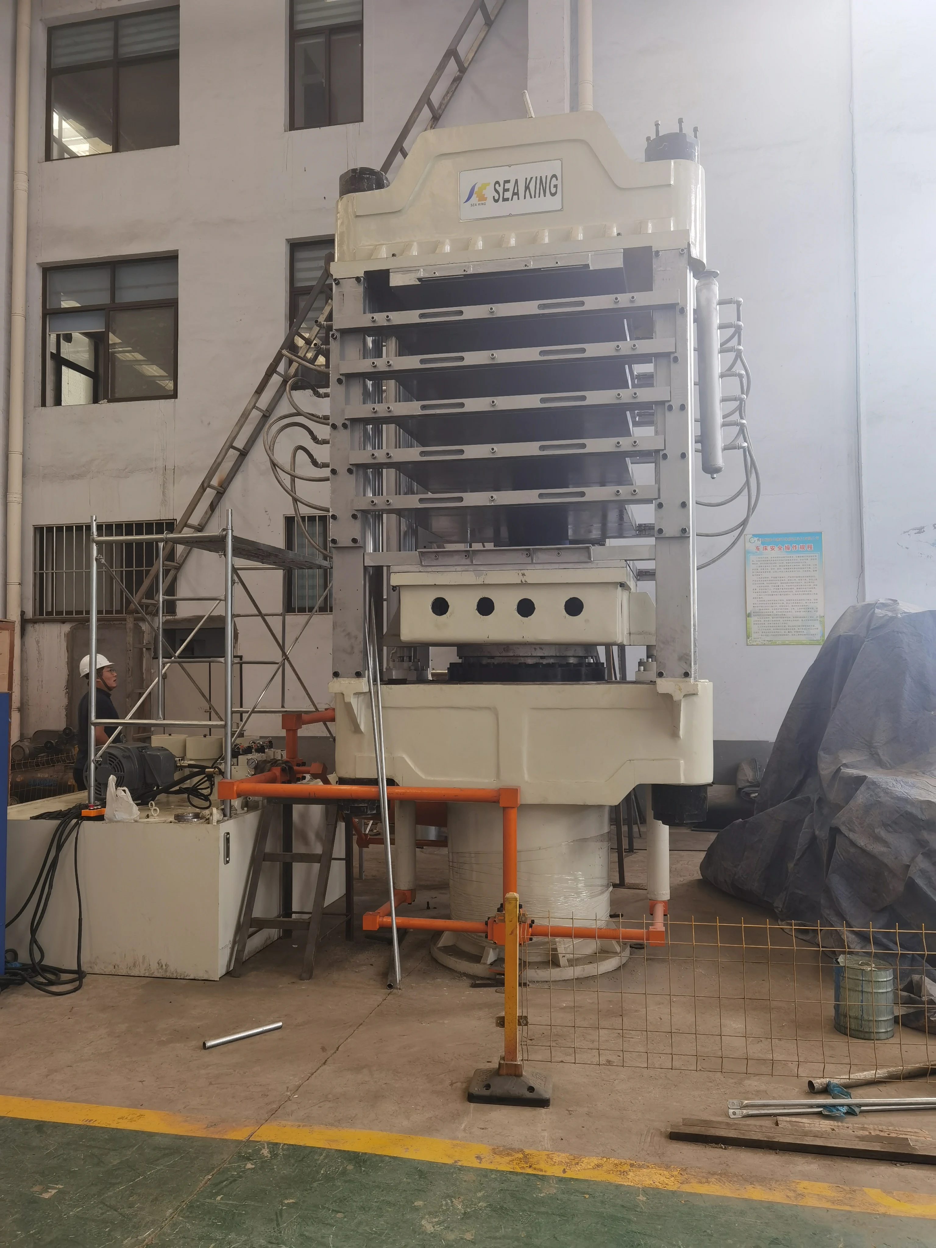 1300X1500mm 6 Daylights Foam Rubber Sheets Vulcanizing Press/EVA Foaming Machine