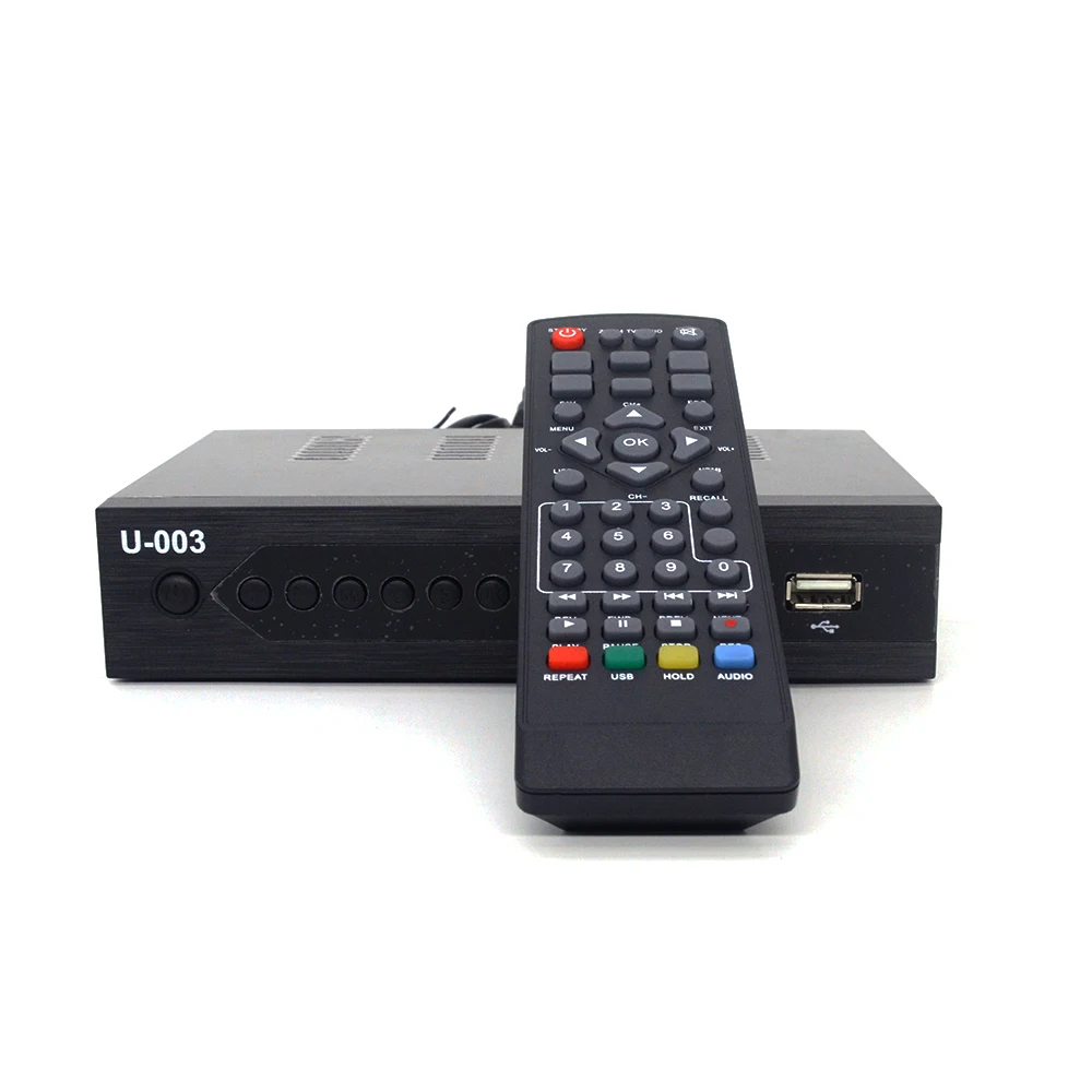 MT-D1004 80GB dual core 1080p support MP4 MPEG AVI DAT H.265 TS digital TV set-top box with USB AV ports digital TV receiver