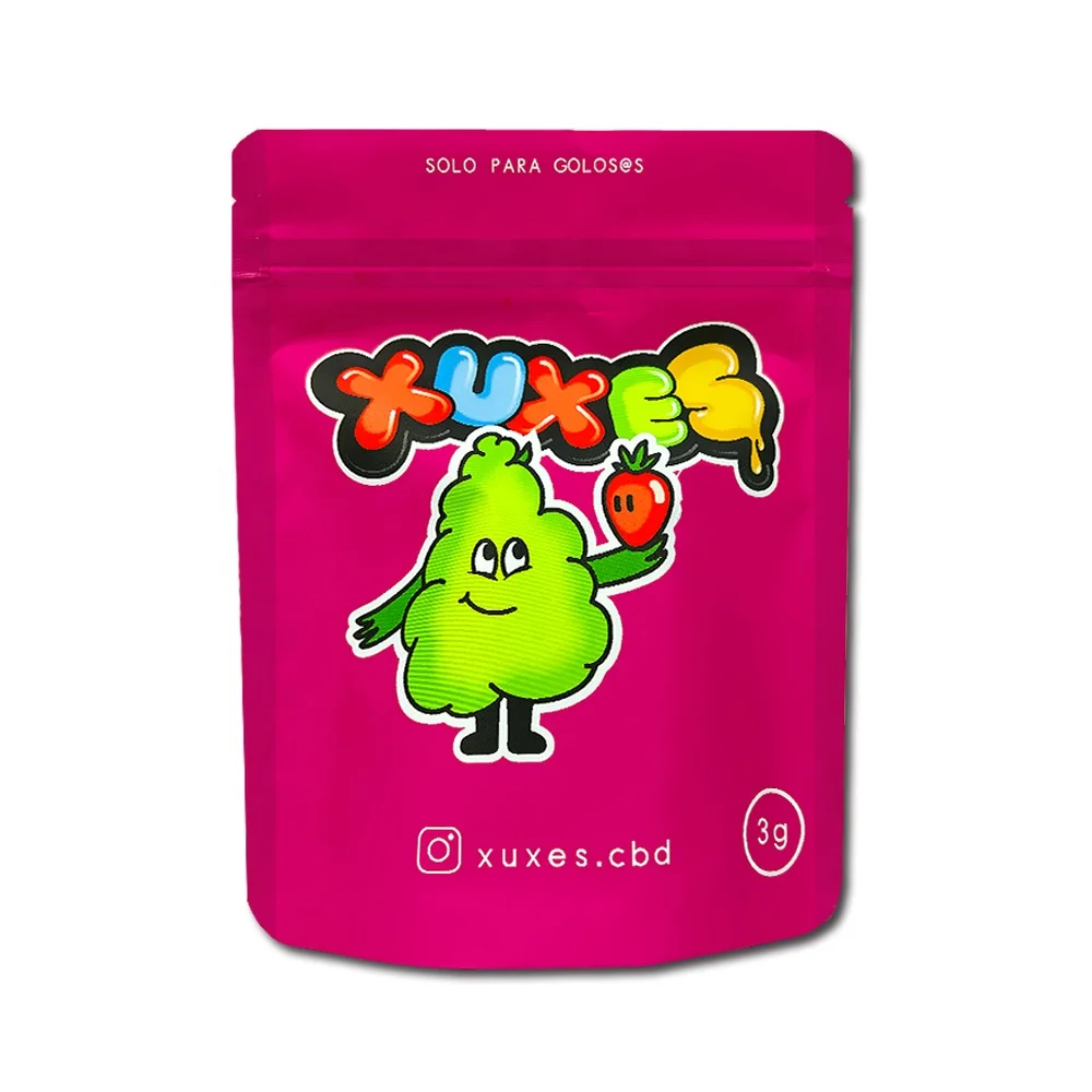 Free samples smell proof soft touch 1 gram 3.5 gram 14g 1 ounce lb design smell candy custom printed mylar bags Mylar Bags