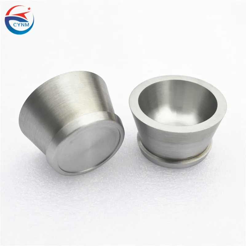customized high quality stamping tungsten wolfram crucibles for vacuum equipment