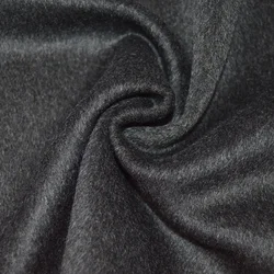 wool60% single face solid woolen cloth one side plain dyed color wool fabric mid weight woven fleece for overcoat dress jacke
