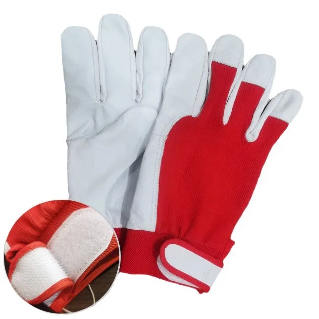Wholesale Top layer sheepskin handling riding riding non-slip comfortable labor protection electric welding gloves