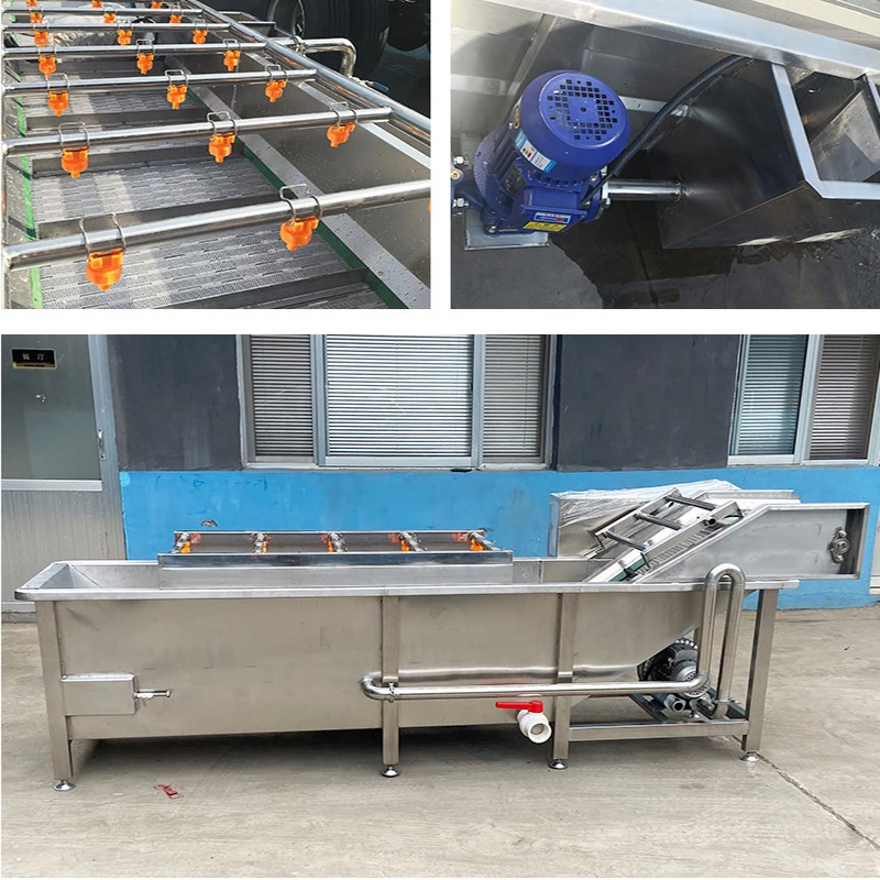 Vegetable Processing Machine/DAW650 industrial air fruit and vegetable washing machine