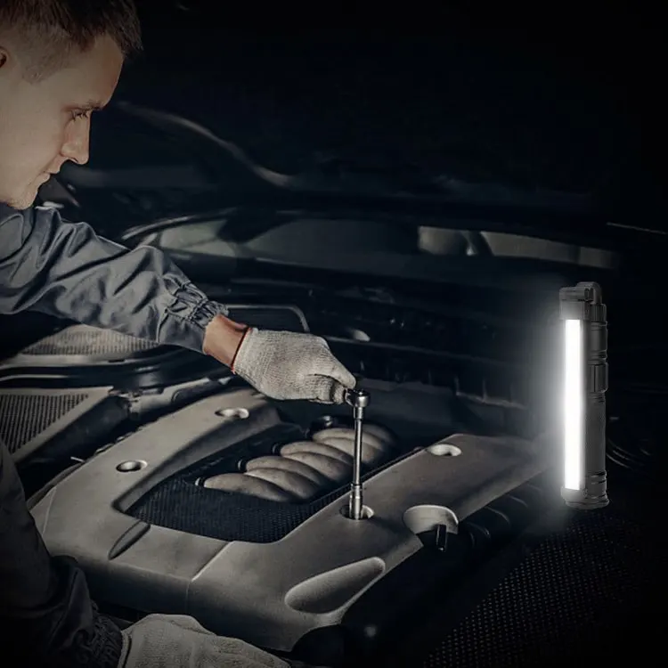 USB Rechargeable Vintage Camping Lamp 360 Rotate LED Work Light for Examining Repair Car Work-Strong White Light