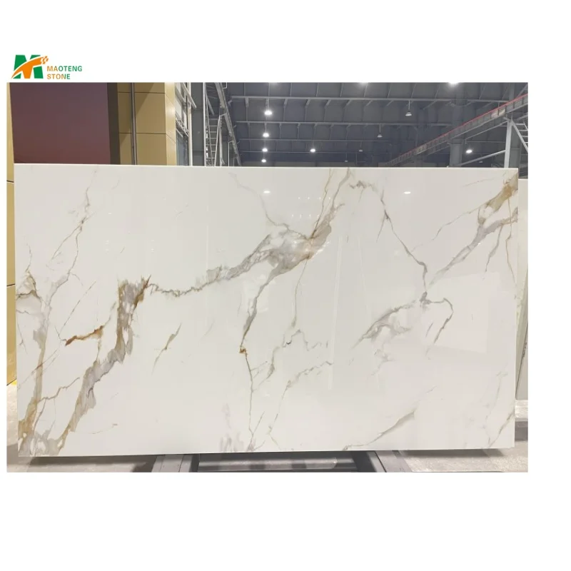 China Artificial Marble Slabs Artificial Nano Marmoglass Slab Nano White Artificial Marble Slab