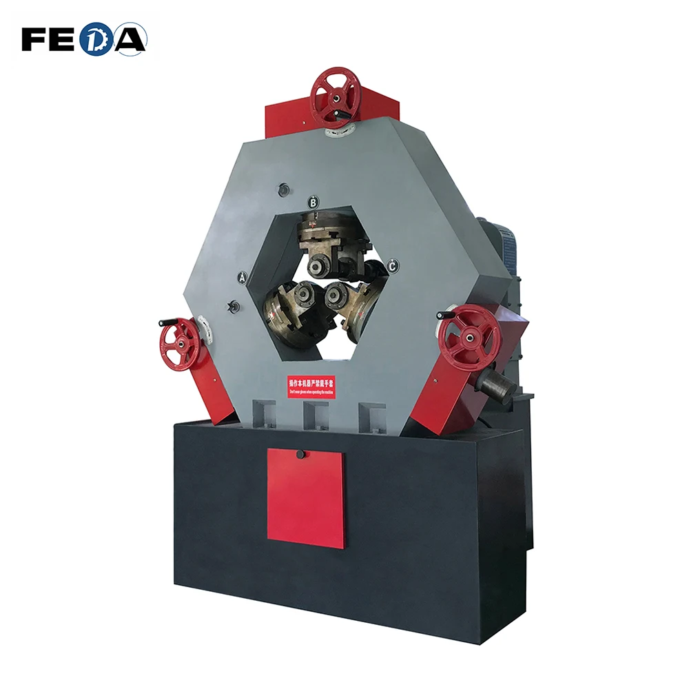FEDA hydraulic automatic bolt thread rolling machine scaffolding thread making machine