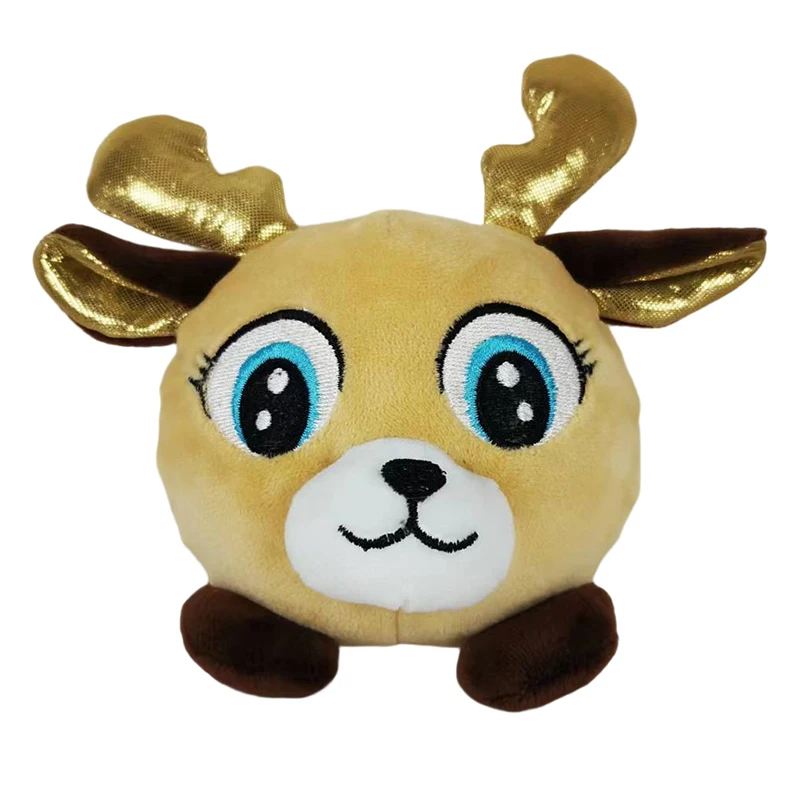 Мяч для снятия стресса с вышитым логотипом мягкий плюшевый мяч эффектом памяти