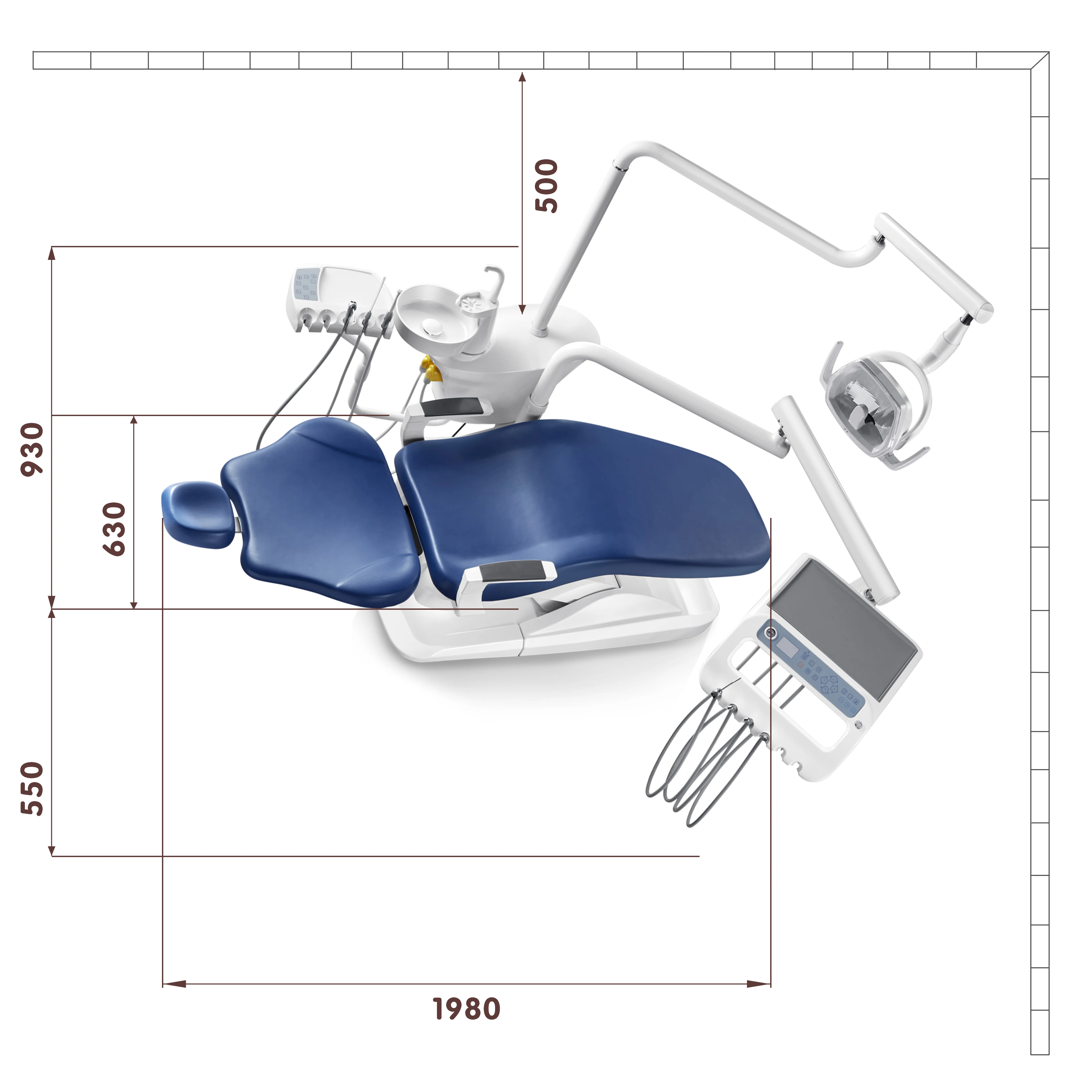 Dental Clinic Use Delivery Electrosurgery Unit Instruments Popular Dental Chair