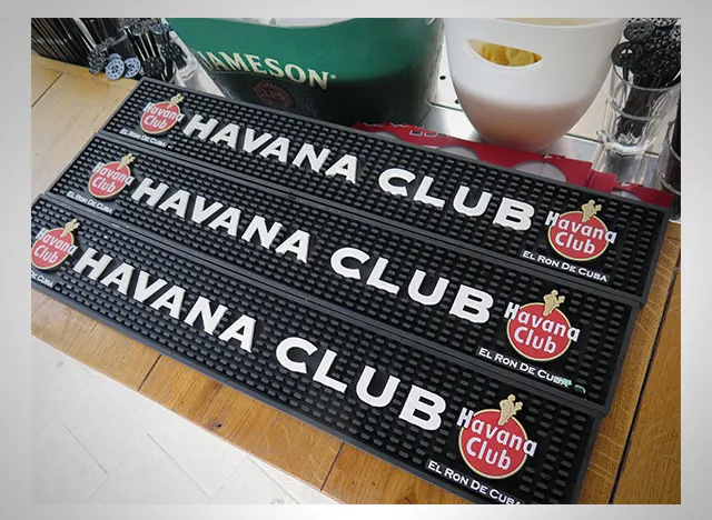 Customized Personalised name pints Carling Branded Rubber Backed Bar Runner Pubz n Clubz Hospitality Supplies