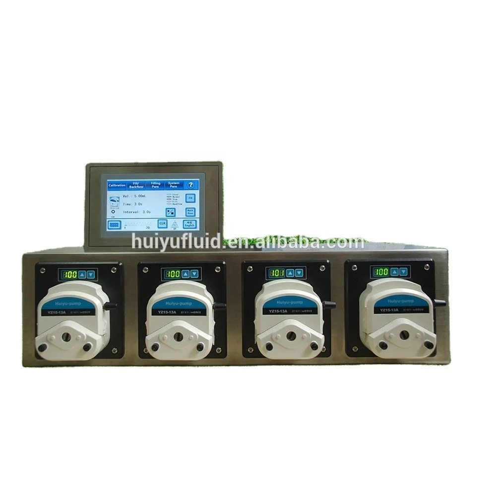 Multiple Channels Liquid Filling Machine Cosmetic Peristaltic Dosing Pump