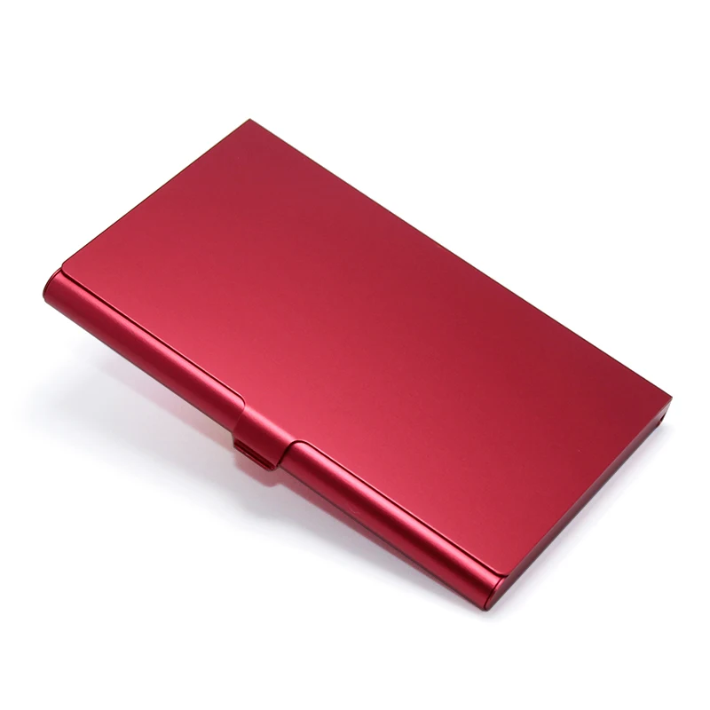 Aluminum Woman Men Fashion Wallet Name Holder Metal Box Cover ID Credit Multi Card Case Supply Colors Business Card Holder Box