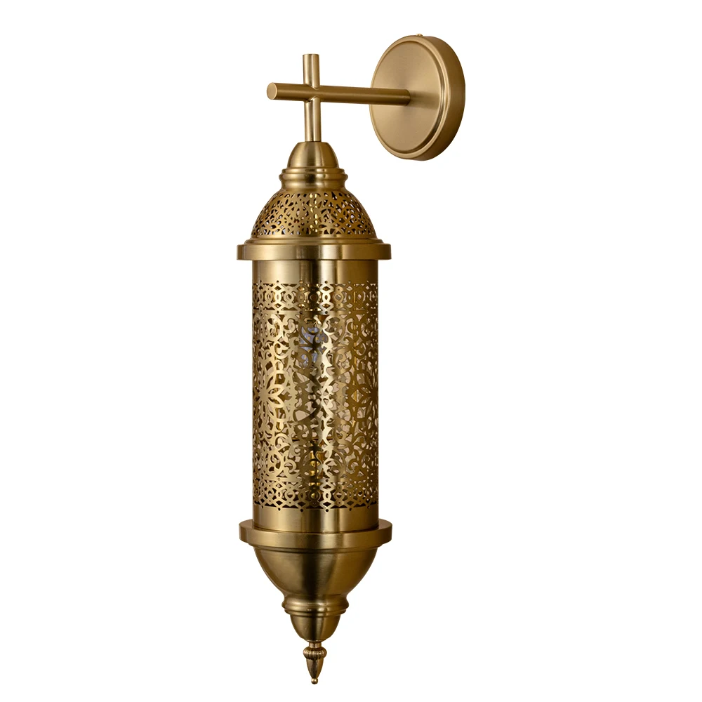 Moroccan hollow carved wall lamp retro exotic villa special restaurant hotel B&B bar decorative wall lamp