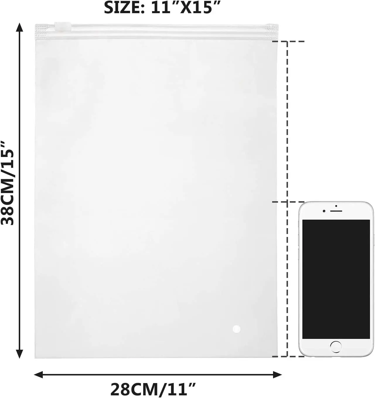 PE Plastic Packaging Self Seal Reinforced Storage Bags with Slider Closure