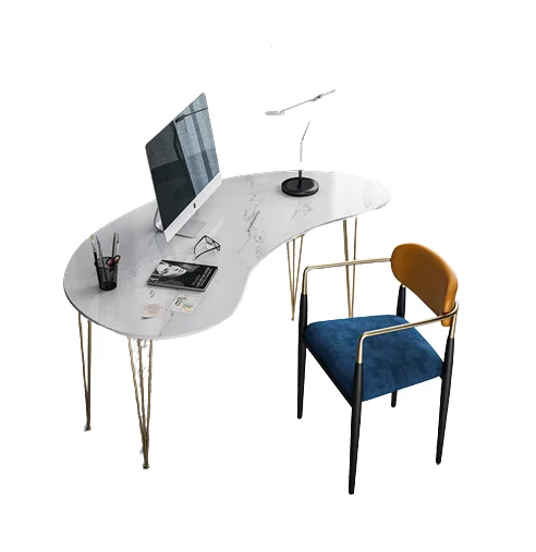 Nordic desk modern minimalist marble computer desk writing light luxury home office bedroom beauty salon table