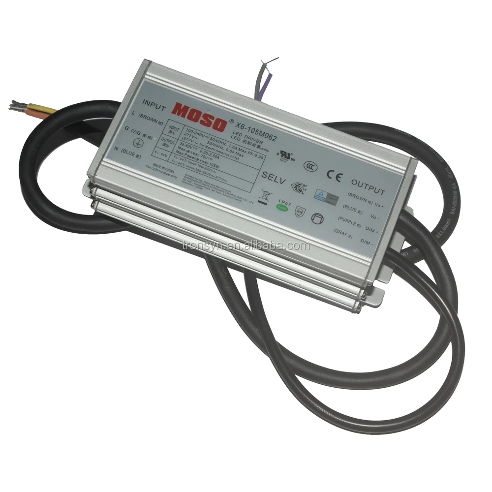 Мезо authorizaion X6-105M062 105W 62V 2.5A мезо Светодиодный драйвер для светодиодной осветительной панели с 3 в 1 Функция затемнения