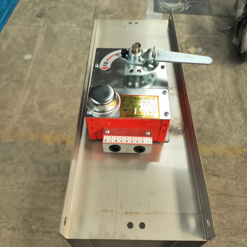 Used for lithium battery production rectangle square stainless steel material 70 280 centigrade electric fire smoke damper