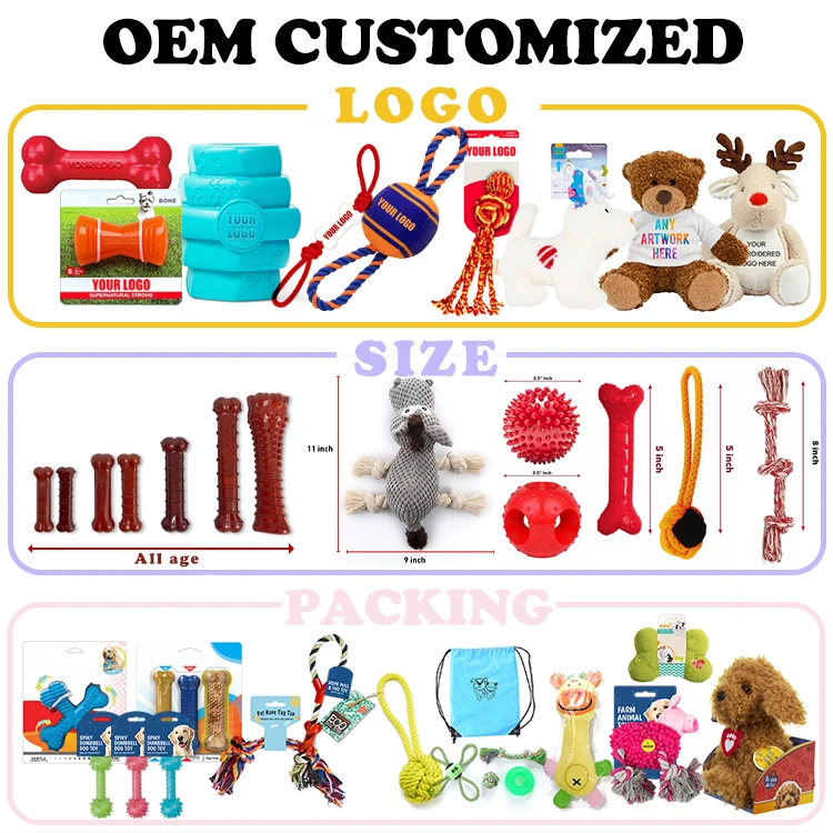 2024 New product Wholesale new cute animal shapes interactive training chew cat dog toy cotton dog toy