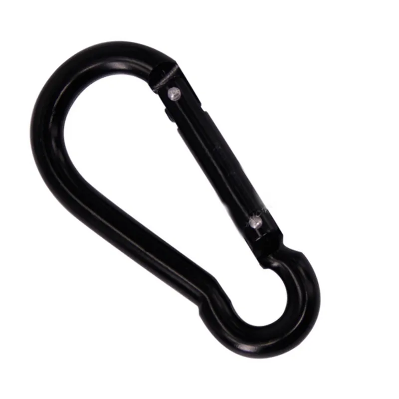 HXY Custom Gourd Shape Two White Pins 80MM Carabiner Hook Carabiner Keychain Spring Hook For Camping, Activities