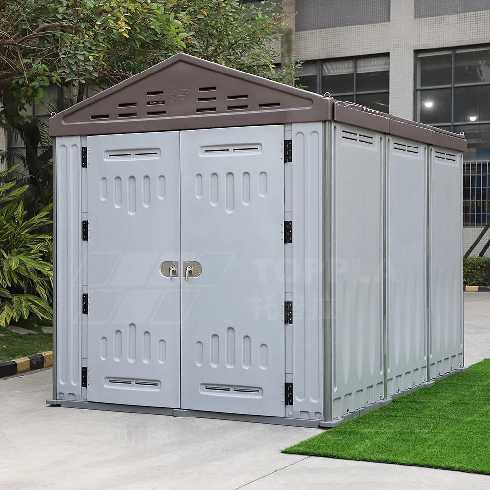 Portable Outdoor Suspended Plastic out lock Plastic Mobile  House Garden Shed
