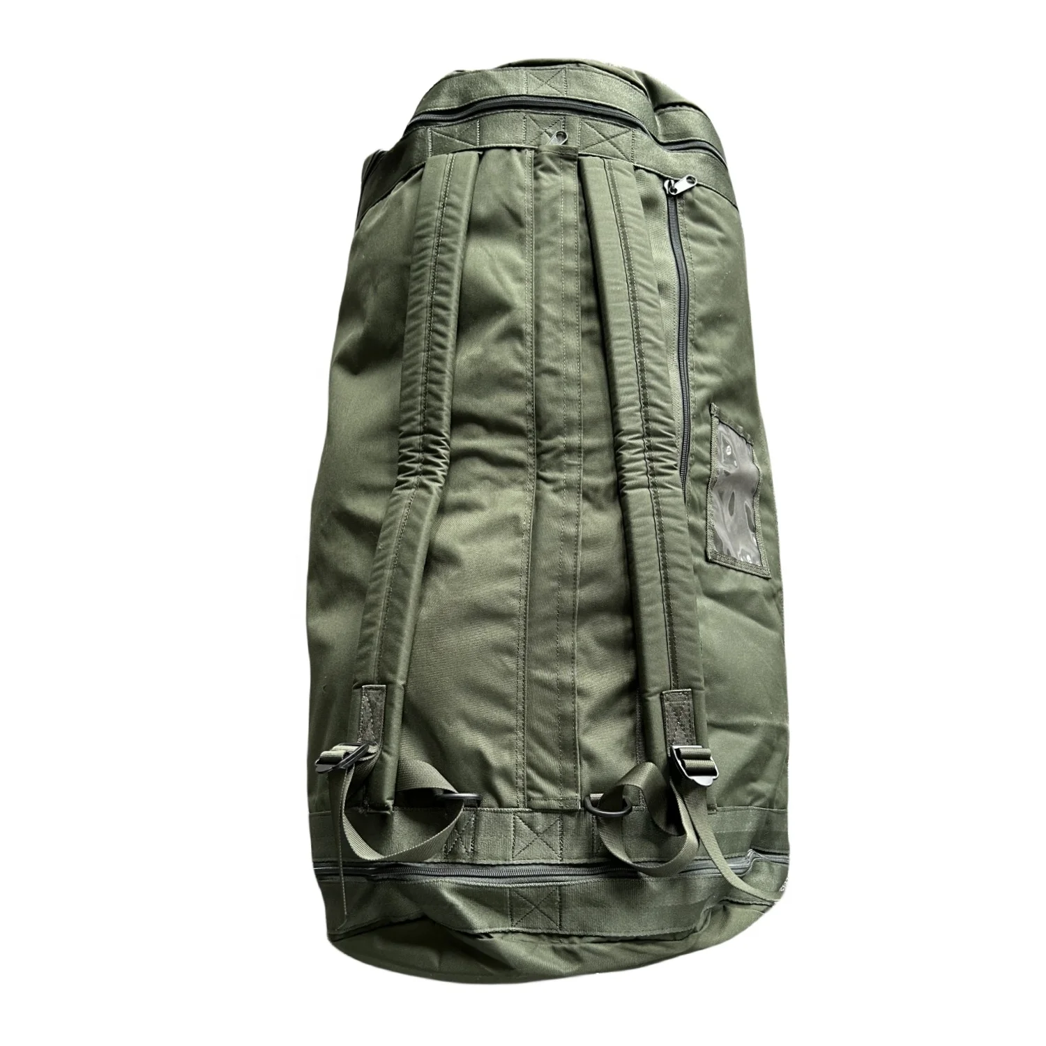 Durable Tactical Rucksack Double Strap Duffle Bagl Heavy Duty Oxford  Laundry Bag Top Loading Army Green Duffle Bag