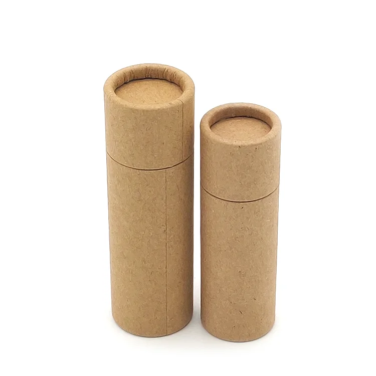 
Customized Lipstick Cardboard Containers Biodegradable Empty push up Kraft Paper Tubes 