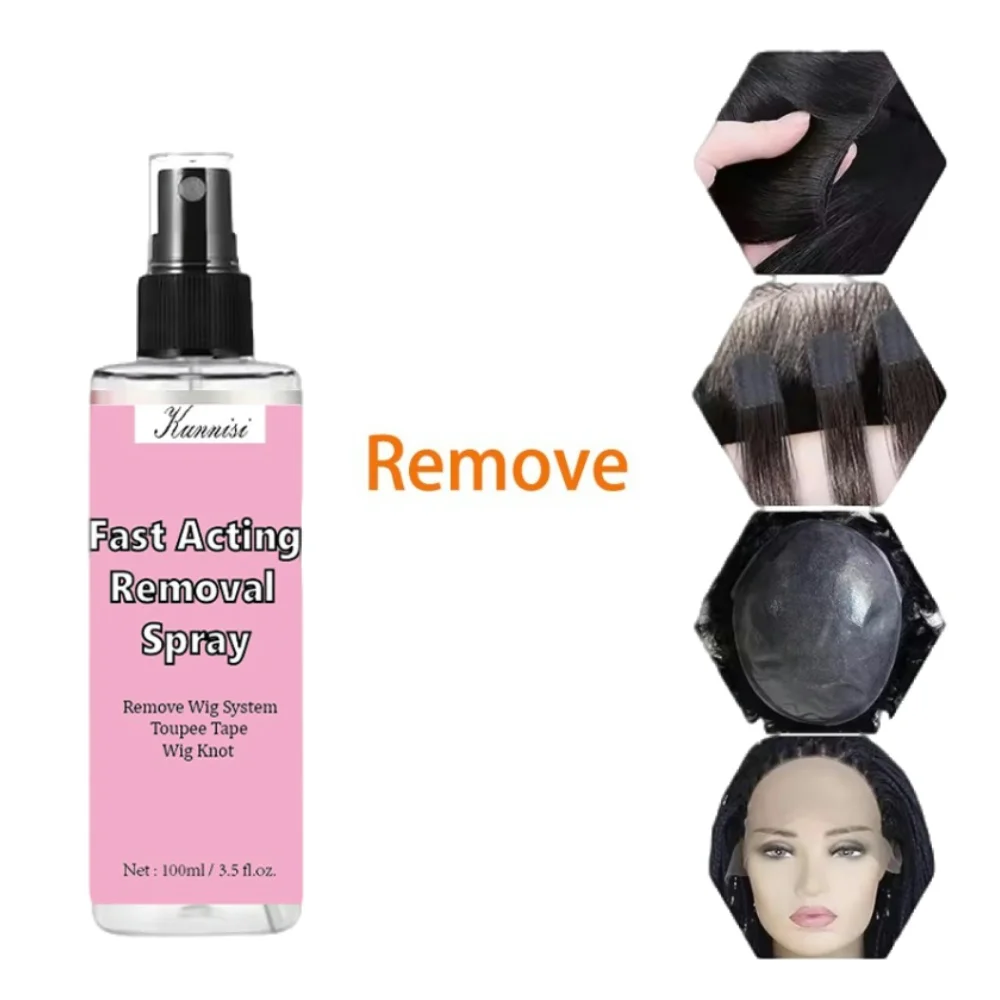 Private Label Gentle Skin Lace Bond Fast Acting Removal Spray Easy Effective Remove Wig System Easy Clean No Harm