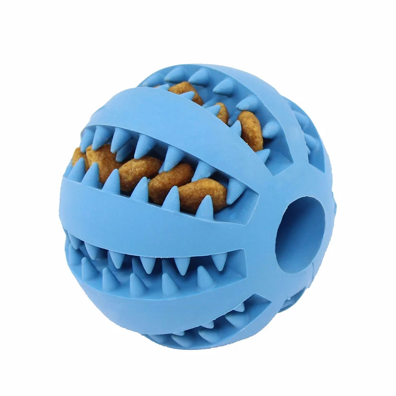 Dog Manufacture Food Grade Pet Dog Snack Rubber Ball Toys Pet Dispenser Feeder Treat As Pets Tooth Cleaning Brush Tools