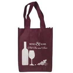 Professional Portable pp Non Woven Wine Tote Bags Wholesale Reusable Divided 3 4 Bottles 6 Bottles Carrier Bag for wine bottle