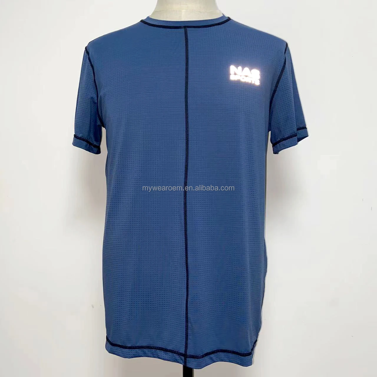 Custom design blank tshirt 95% polyester 5% spandex t shirt sports jersey running clothes