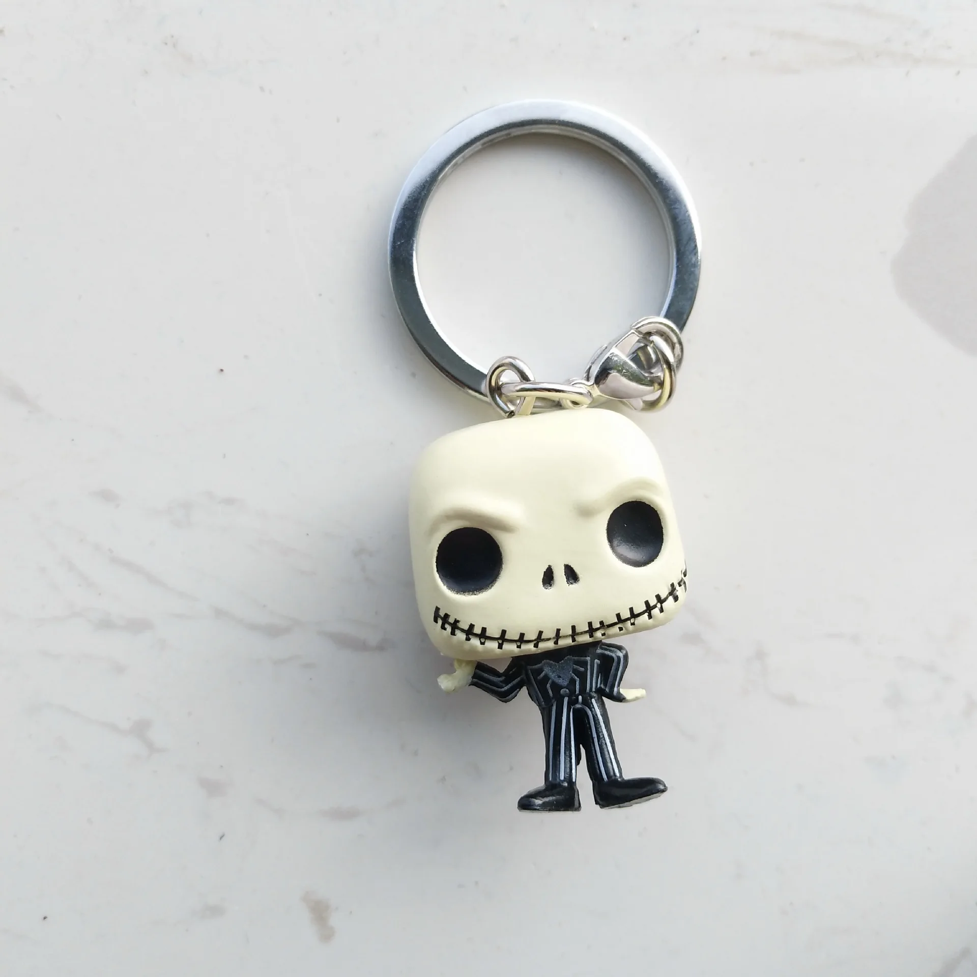 Dropshipping best selling  Funkoo Pop The Nightmare Before Christmas Action Figure Jack Skellington Sally Keychain Toys 5cm