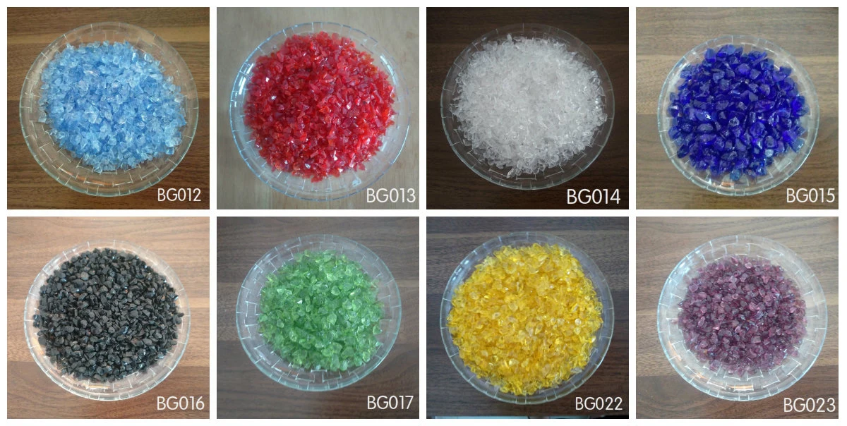 decorative black color seaglass crushed broken glass