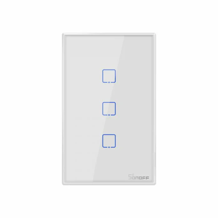  SONOFF T2US3C-TX Smart WiFi настенный выключатель света 433 мгц радиочастотный пульт дистанционного управления/сенсорный Таймер US Standard с