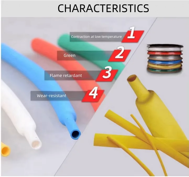 Custom Made FEP heat resistant shrink tube high temperature resistant heat shrink tubing clear shrinkable tube