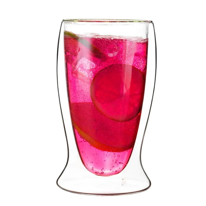 Лидер продаж с завода, прозрачная Изолированная чашка с двойным стеклом для воды, чашка для молока, чая, чашка для молока