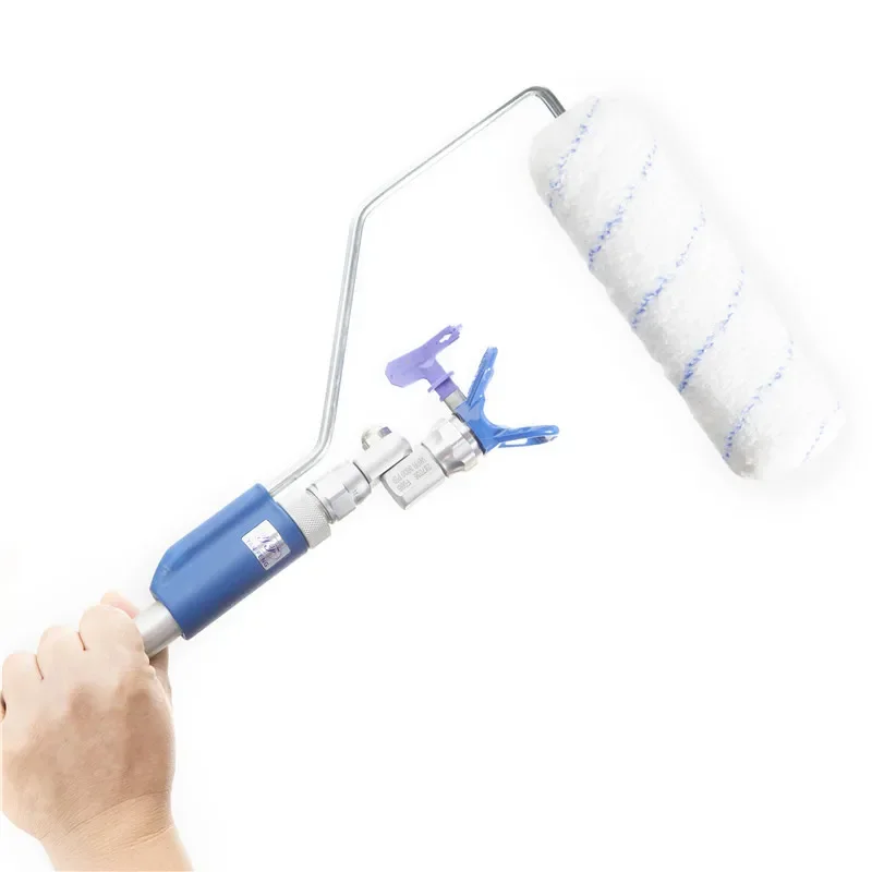 Jetroller spraying 24X605 use as a spray extension Low Overspray Design pressure rollers