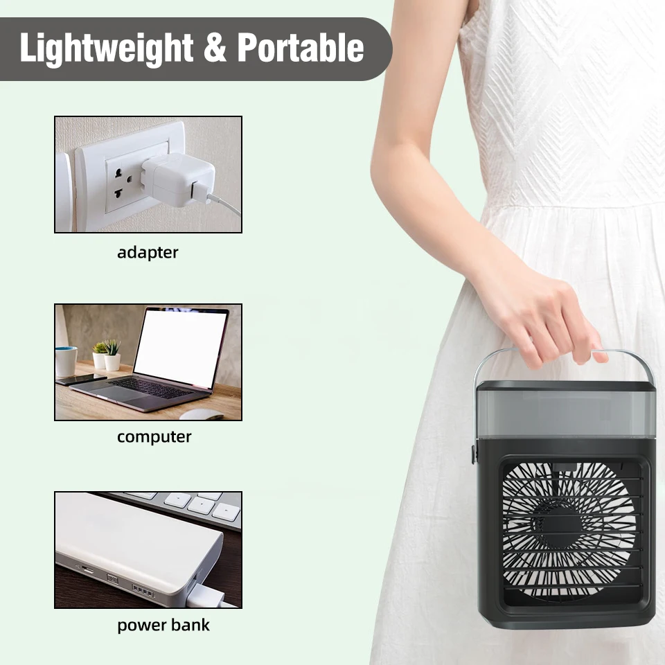 Summer Fan and Humidifier 2 in 1 High Quality Factory Price Desk Fan Evaporative Air Cooler For Sale